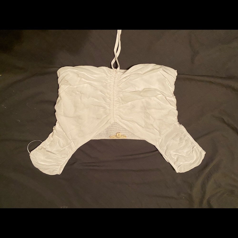 Scrunched crop top
